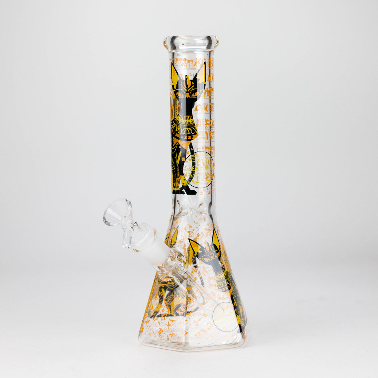 10" Ancient Art Beaker Glass Bong with Removable Downstem