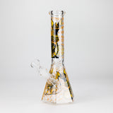 10" Ancient Art Beaker Glass Bong with Removable Downstem