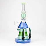 11-Inch Modern Art 2-in-1 Glass Rig with Perc