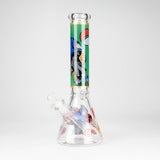 14-Inch Cartoon Beaker Bong - Thick 7mm Glass