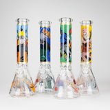 14-Inch Cartoon Beaker Bong - Thick 7mm Glass