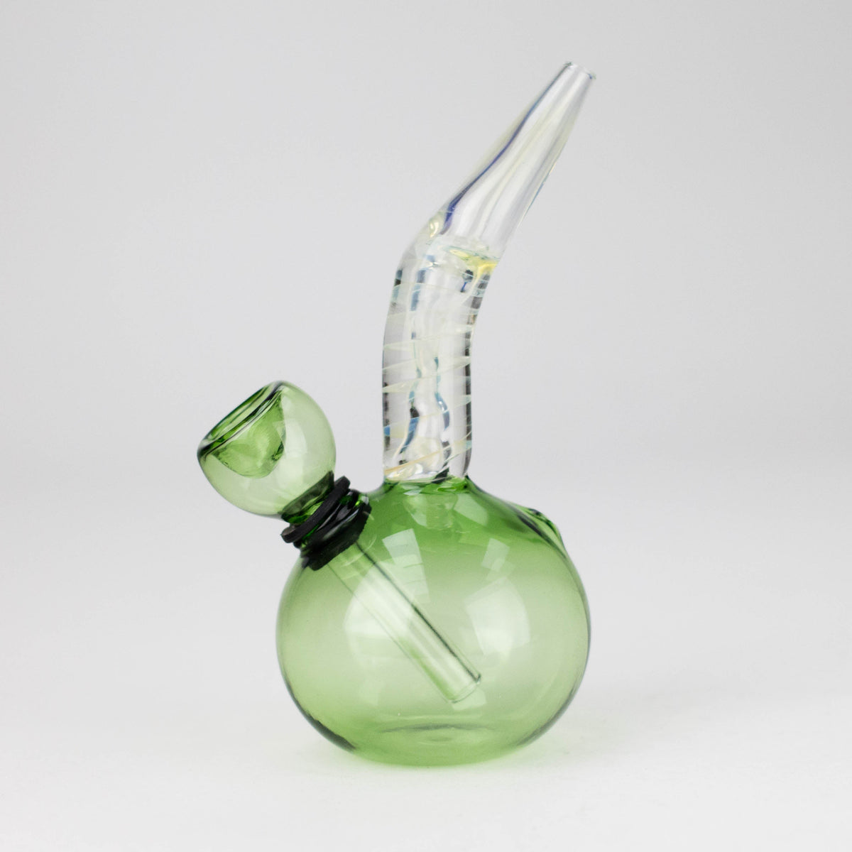 5.5-Inch Colour-Changing Glass Mini Bong - Carb Hole