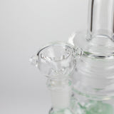 8" Assorted Bent Neck Glass Bong with Showerhead Diffuser