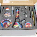 777 Smoke Bundle 10-in-1 Mushroom Smoke Set with 8-Inch Glass Bong Mushroom Smoke Kit - 10-in-1 Glass Bong Set