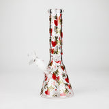 10" Love Design Glass Beaker Bong