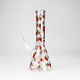 10" Love Design Glass Beaker Bong