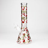 10" Love Design Glass Beaker Bong
