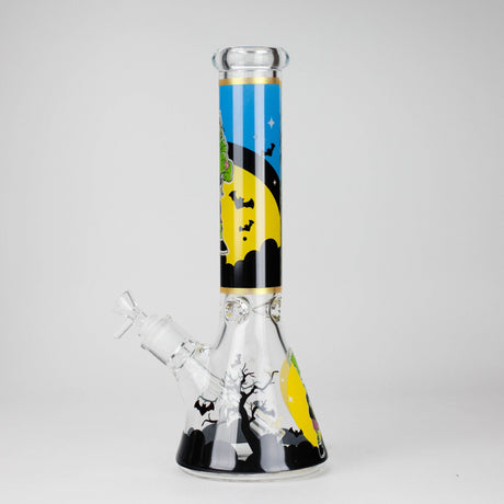 777 Smoke Glass Bong 14-Inch Cartoon S Beaker Bong - Thick 7mm Glow Glass Cartoon S Beaker Bong - Thick 7mm Glow Glass
