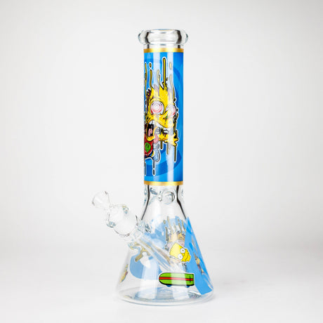777 Smoke Glass Bong 14-Inch Cartoon S Beaker Bong - Thick 7mm Glow Glass Cartoon S Beaker Bong - Thick 7mm Glow Glass