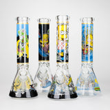 777 Smoke Glass Bong 14-Inch Cartoon S Beaker Bong - Thick 7mm Glow Glass Cartoon S Beaker Bong - Thick 7mm Glow Glass