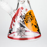 10-Inch Halloween Glow-in-the-Dark Glass Beaker Bong