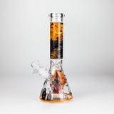 10-Inch Halloween Glow-in-the-Dark Glass Beaker Bong