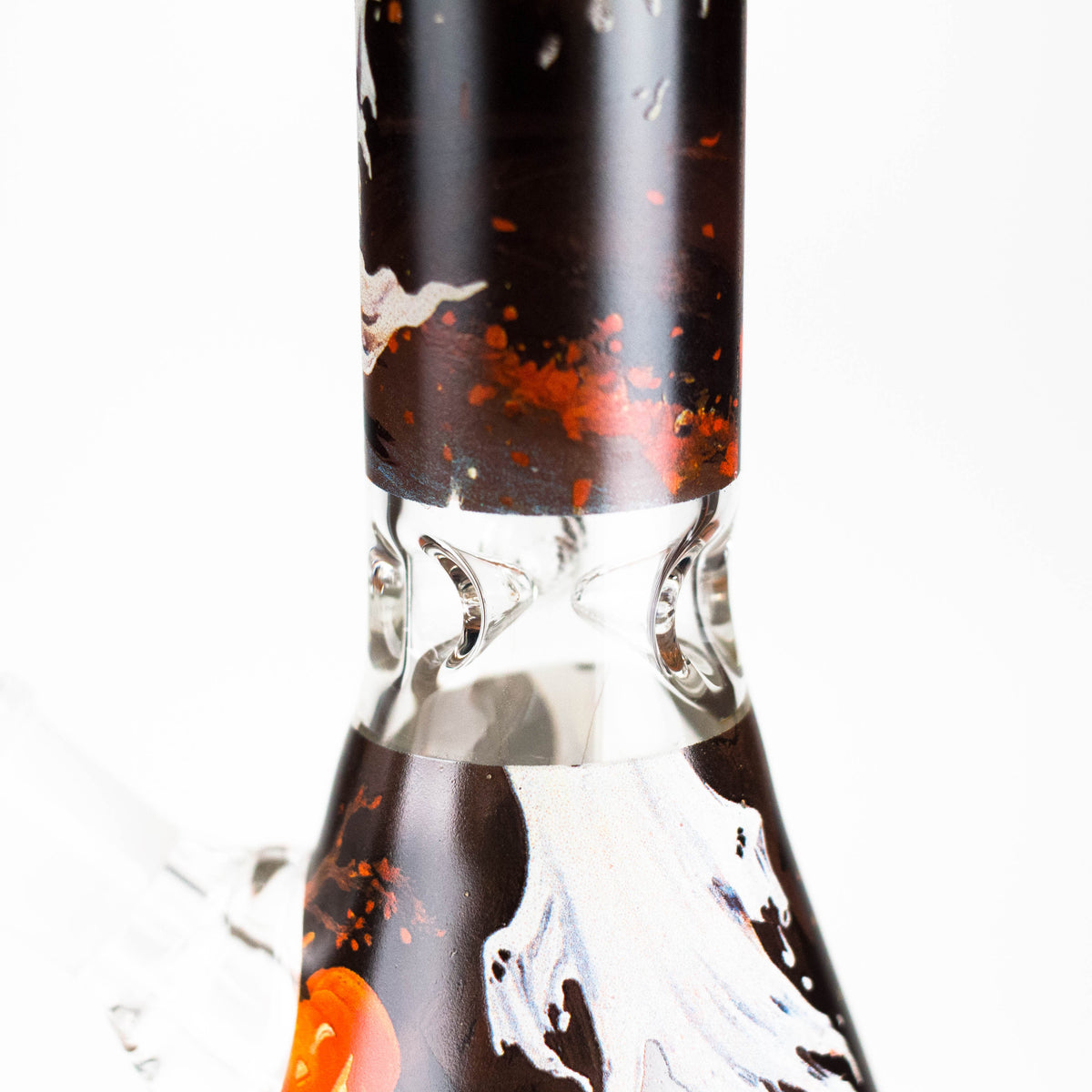 10-Inch Cute Ghost Glow-in-the-Dark Glass Beaker Bong