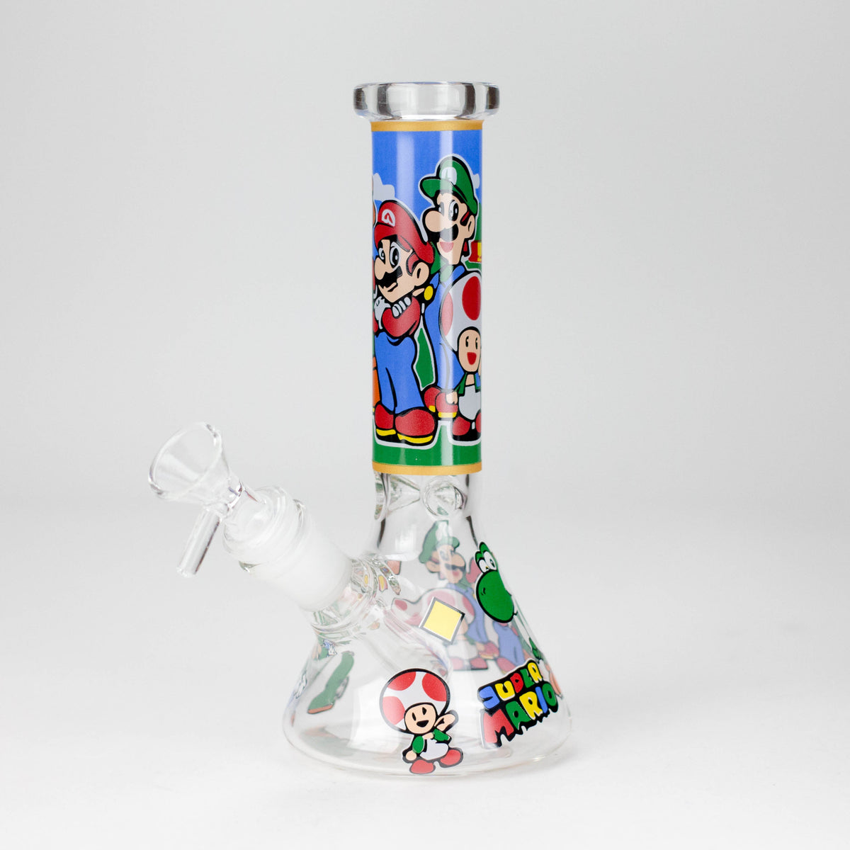 7.5" OP Design Beaker Bong with Ice Catcher – 4.4mm Glass