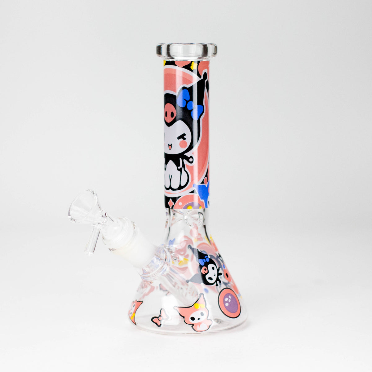 7.5" OP Design Beaker Bong with Ice Catcher – 4.4mm Glass