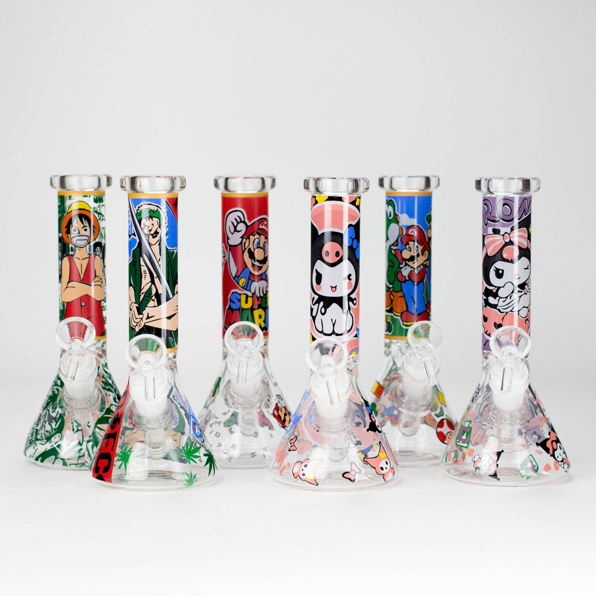 7.5" OP Design Beaker Bong with Ice Catcher – 4.4mm Glass
