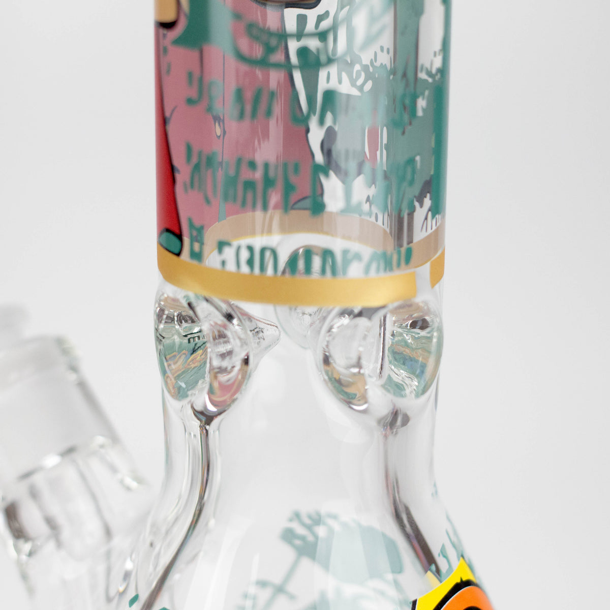 14" OP Design 9mm Thick Glass Bong with Ice Catcher