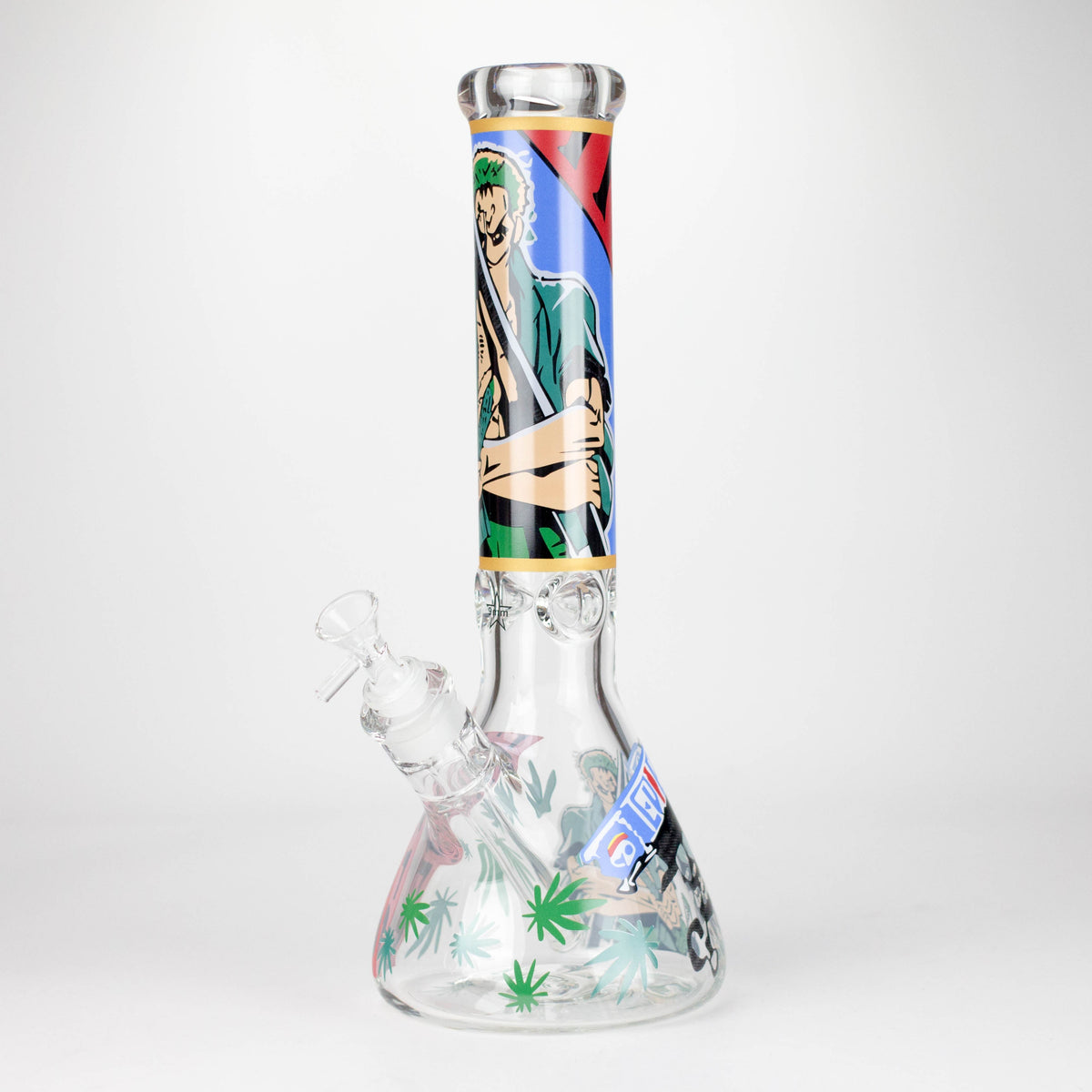 14" OP Design 9mm Thick Glass Bong with Ice Catcher