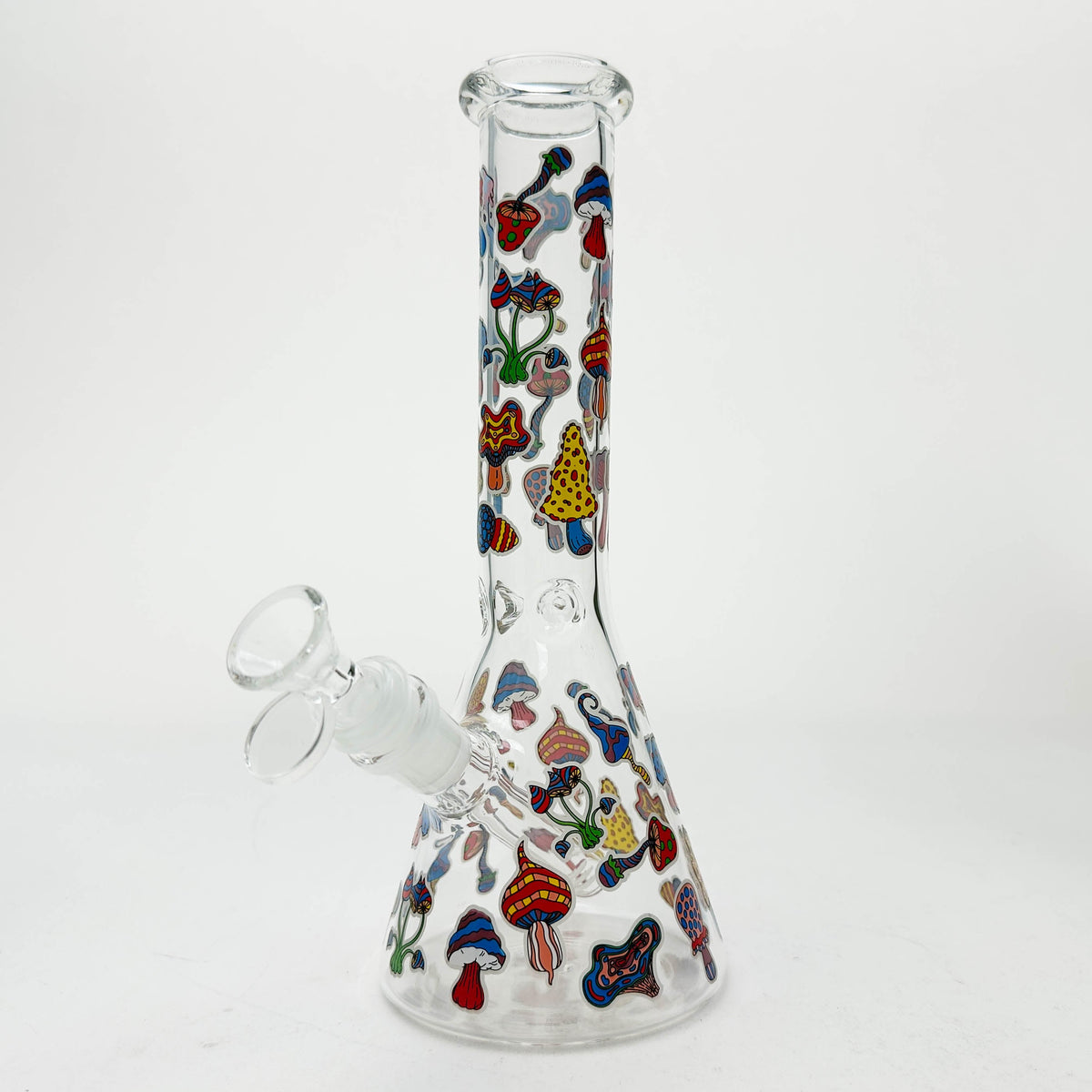 10" Cartoon Mushroom Glow-in-the-Dark Beaker Bong