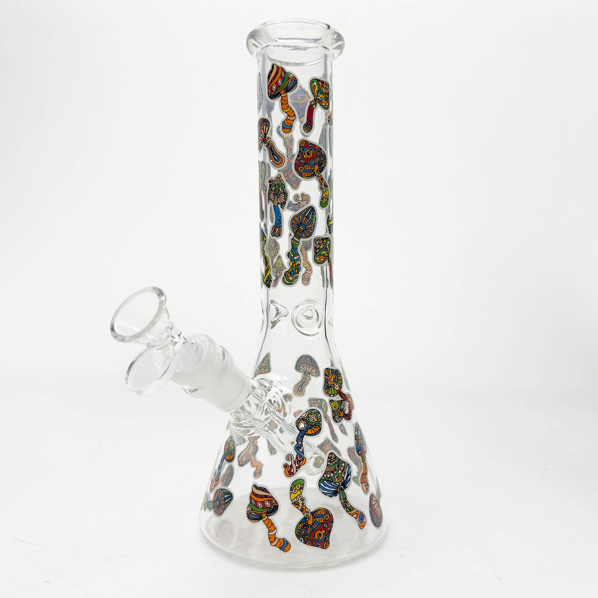 10" Cartoon Mushroom Glow-in-the-Dark Beaker Bong