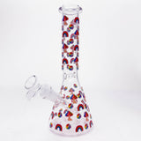 10" Cartoon Mushroom Glow-in-the-Dark Beaker Bong