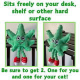 Lil' MJ the Marijuana Leaf - Plush Catnip Cat Toy - 6"