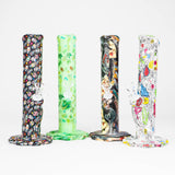 HIT 10" Art Print Silicone Straight Tube Water Pipe