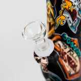 HIT 10" Art Print Silicone Straight Tube Water Pipe