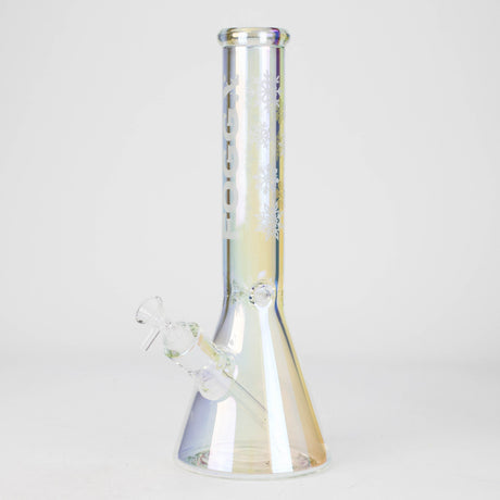 LEHIGH WHOLESALE Glass Bong FOGGX 14" Thick Glass Beaker Bong with Logo FOGGX 14" 7 mm Coloured Beaker Bong | Canada