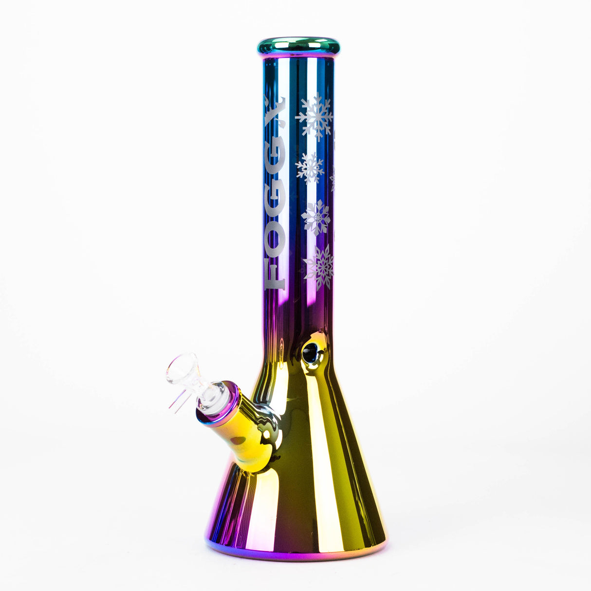 FOGGX 14" Thick Glass Beaker Bong with Logo