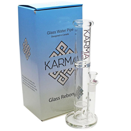 Maq Distributors Glass Bong Karma | 14" Honeycomb Glass Bong Karma | 14" Honeycomb Glass Bong