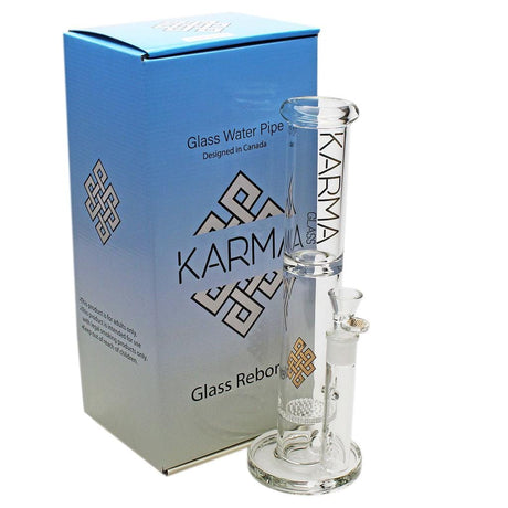Maq Distributors Glass Bong Karma | 14" Honeycomb Glass Bong Karma | 14" Honeycomb Glass Bong
