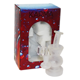 Karma 6" Sandblasted Hourglass Glass Dab Rig
