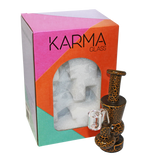 Karma | 6" Yellow Lightning Hourglass Glass Dab Rig