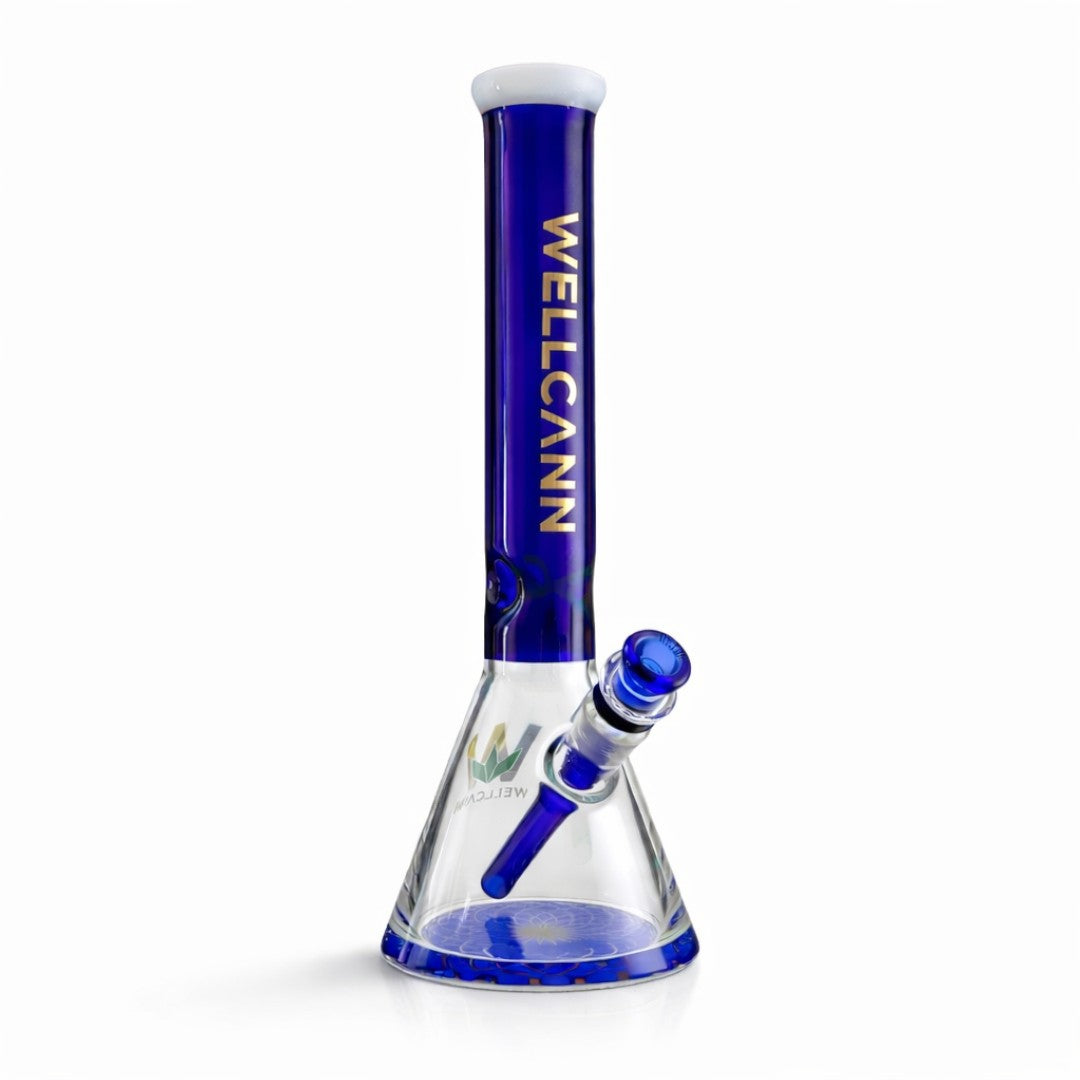WELLCANN | 15" Thickened Base Geometric Beaker Glass Bong