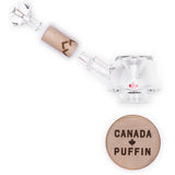 Canada Puffin Glass Pipe Canada Puffin Stone Spoon Pipe - Maple & Borosilicate Glass Canada Puffin Stone Spoon Pipe - Maple Glass Design