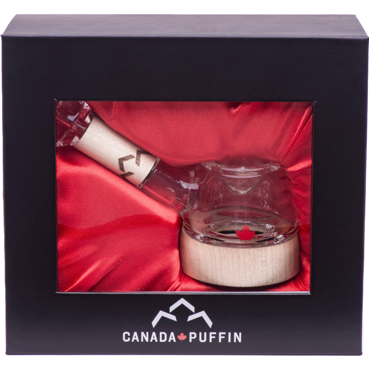 Canada Puffin Glass Pipe Canada Puffin Stone Spoon Pipe - Maple & Borosilicate Glass Canada Puffin Stone Spoon Pipe - Maple Glass Design
