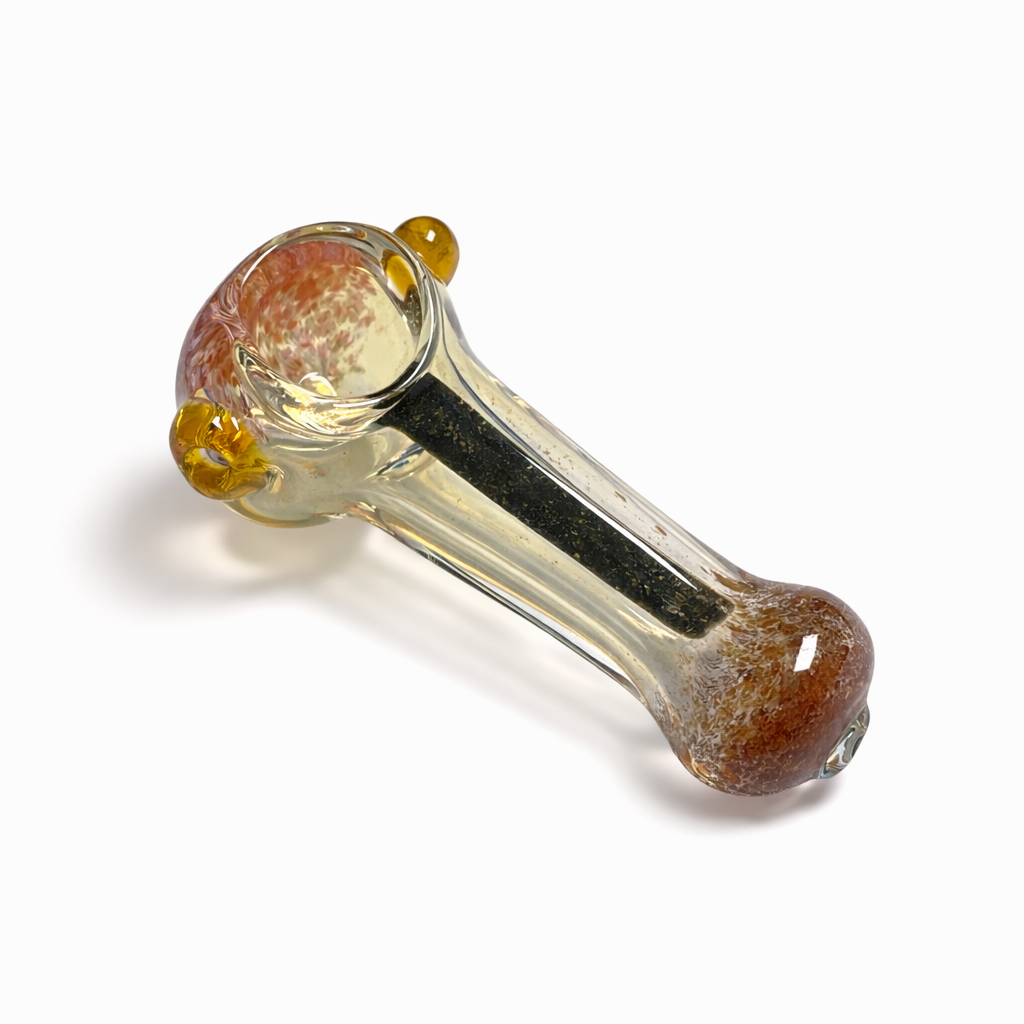 2.5" Double Glass Spoon Pipe 2-Pack - Assorted Mixed Colours
