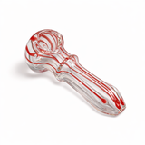 2.5" Double Glass Spoon Pipe 2-Pack - Assorted Mixed Colours