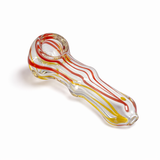 2.5" Double Glass Spoon Pipe 2-Pack - Assorted Mixed Colours