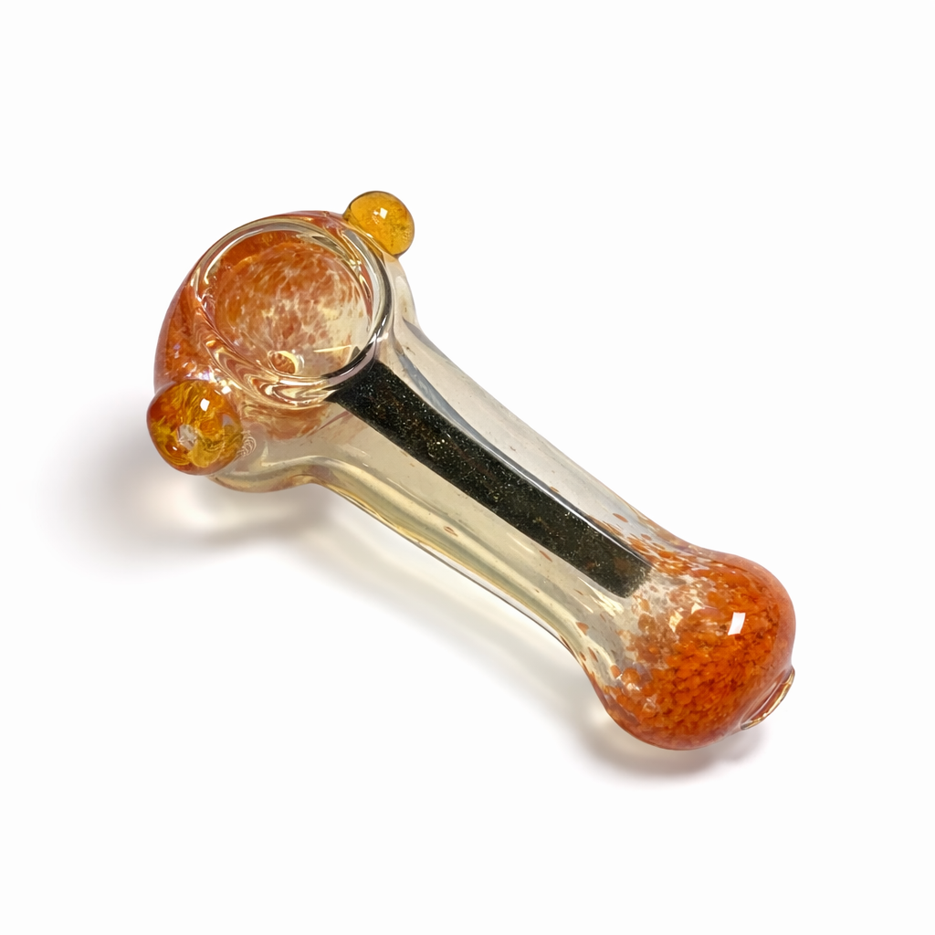 2.5" Double Glass Spoon Pipe 2-Pack - Assorted Mixed Colours