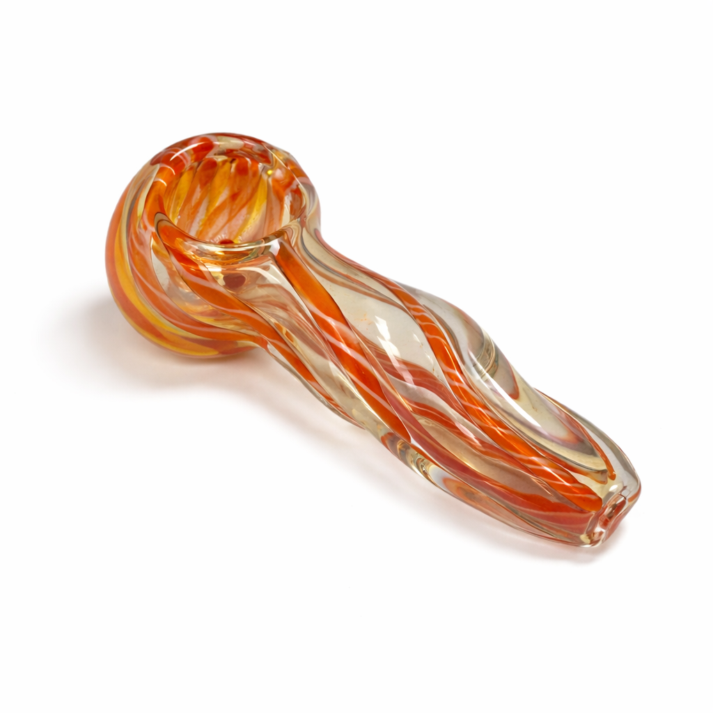 2.5" Double Glass Spoon Pipe 2-Pack - Assorted Mixed Colours