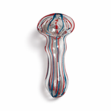 2.5" Double Glass Spoon Pipe 2-Pack - Assorted Mixed Colours