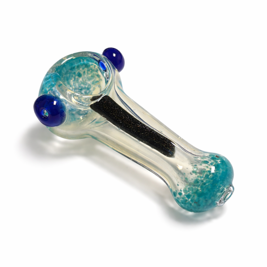 2.5" Double Glass Spoon Pipe 2-Pack - Assorted Mixed Colours