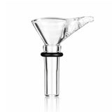 1" Clear Glass Stem Part with Handle & Rubber O-Ring
