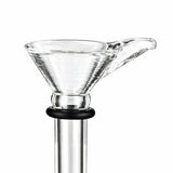 1" Clear Glass Stem Part with Handle & Rubber O-Ring