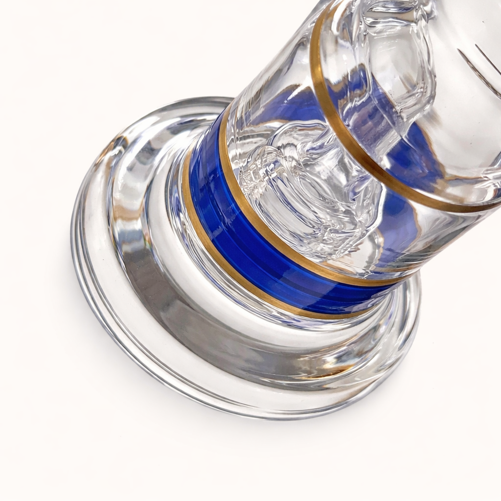 Mini Crown 6" Circ Perc Glass Bong – Compact Percolator Bong