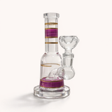 Mini Crown 6" Circ Perc Glass Bong – Compact Percolator Bong