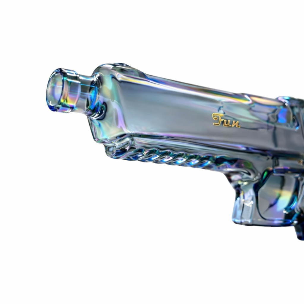 Fortune 8" Desert Eagle Electroplated Glass Waterpipe