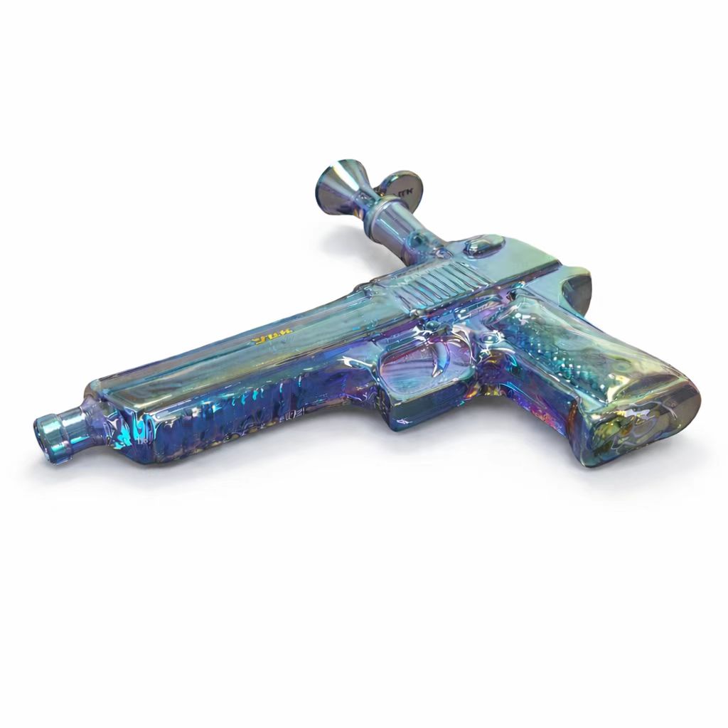 Fortune 8" Desert Eagle Electroplated Glass Waterpipe